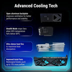 PNY NVIDIA GeForce RTX 5060 Ti OC Dual Fan Graphics Card, 16GB GDDR7, 128-Bit, Boost 2692MHz, PCIe 5.0, HDMI and DP 2.1, 2-Slot, VCG5060T16DFXPB1-O