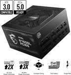 MSI MAG A750GL PCIE5 ATX 3.0 Gaming Power Supply 80 Plus Gold Certified Full Modular 750W