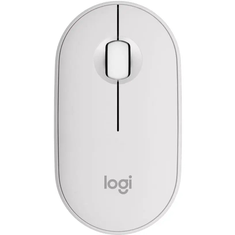 Logitech PEBBLE MOUSE 2 M350S Slim Compact Bluetooth Mouse | Tonal White