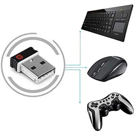 Logitech USB Unifying Receiver for Unifying Mouse or Keyboard | 993-000596