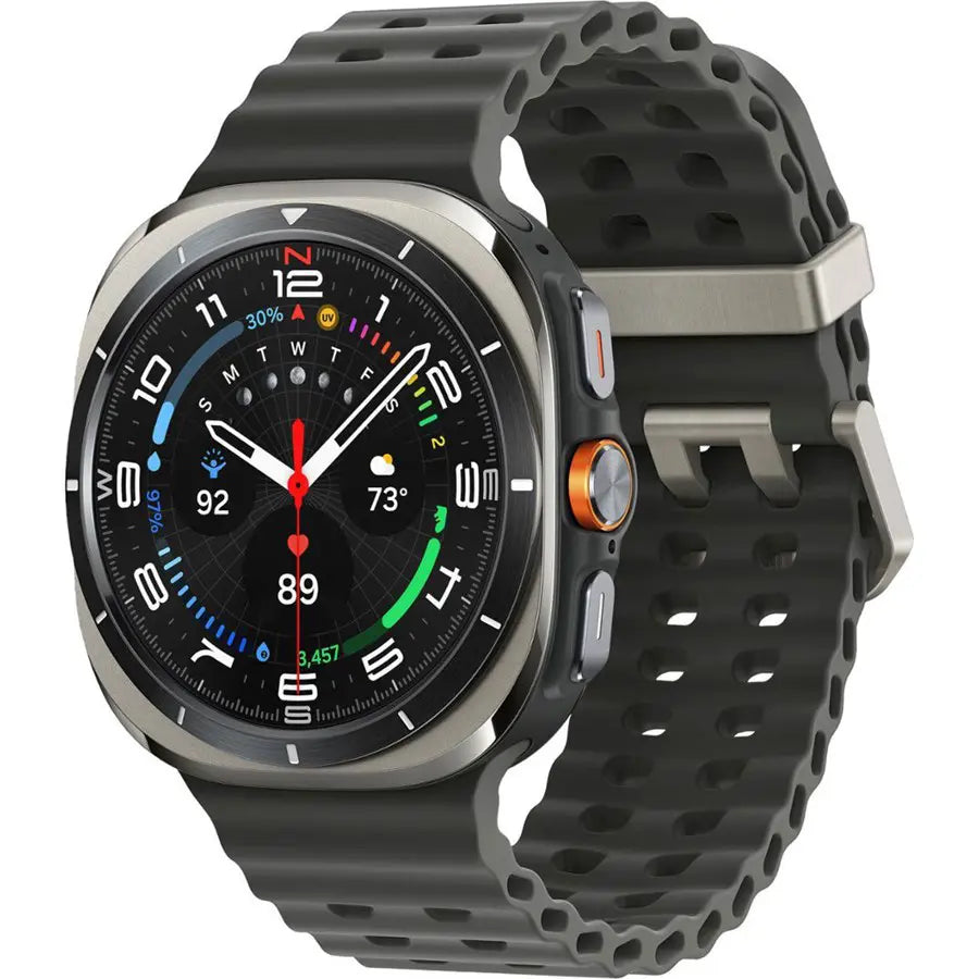 Samsung Galaxy Watch Ultra 2024 47mm LTE AI Smartwatch, Titanium Silver, Energy Score, Wellness Tips, Heart Rate Tracking, Sleep Monitor, Fitness Tracker, GPS