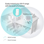 TP-Link RE200 AC750 Mesh Wi-Fi Range Extender - Ver 5.0