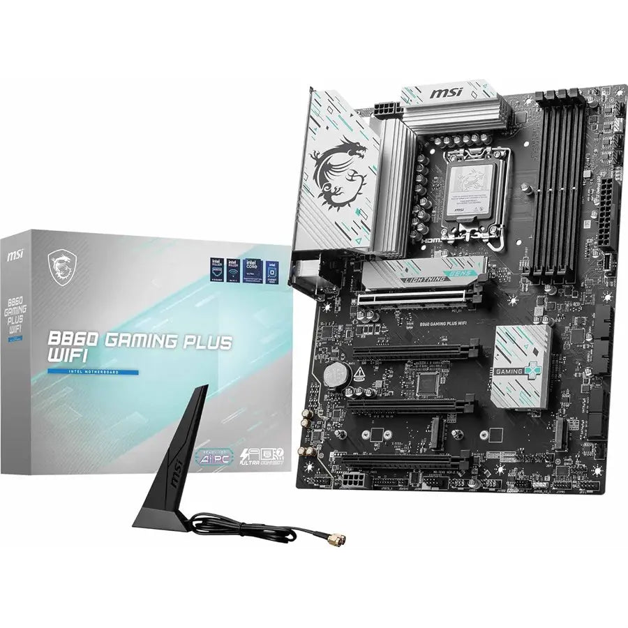 MSI B860 GAMING PLUS WIFI Motherboard LGA1851, DDR5 8800MT/s, Thunderbolt 4, 5G LAN, Wi-Fi 7