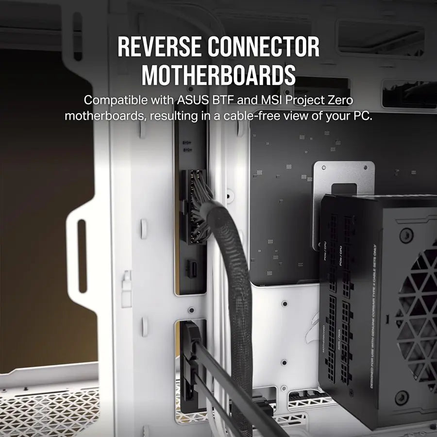 Corsair 6500D AIRFLOW Mid-Tower Dual Chamber PC Case - White - CC-9011260-WW