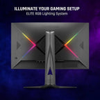 ViewSonic XG2736-2K 27 Inch 1440p IPS Gaming Monitor, 240Hz, 0.5ms, FreeSync Premium, NVIDIA G-Sync Compatible, RGB Lighting, 65W USB-C