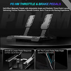 PXN V10 Ultra Racing Steering Wheel, 3.2Nm Direct Drive Servo Motor, Detachable 270mm Wheel Rim, PC PS4 Xbox One Xbox Series X|S