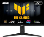 ASUS TUF Gaming VG27UQEL5A 27 Inch 4K 3840 x 2160 Fast IPS Monitor, Dual Mode 4K 80Hz or FHD 310Hz, 0.3ms GTG, ELMB, G-SYNC Compatible and FreeSync, 120% sRGB