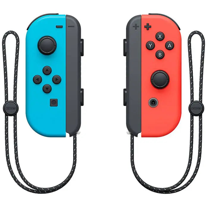Nintendo Switch OLED Model Neon Blue/Neon Red Set - 7-inch OLED Screen - Built-in Wired LAN port