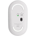 Logitech PEBBLE MOUSE 2 M350S Slim Compact Bluetooth Mouse | Tonal White