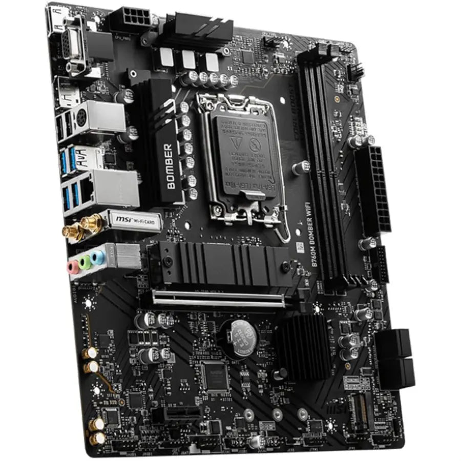 MSI B760M BOMBER WIFI Intel Motherboard DDR5 WiFi 6E