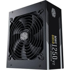 Cooler Master MWE Gold 1250 V2 ATX 3.1 Fully Modular Power Supply, 80 Plus Gold 1250W, PCIe 5.1 12VHPWR 90 Degree Connector, 140mm FDB Fan, MPE-C501-AFCAG-3EEU