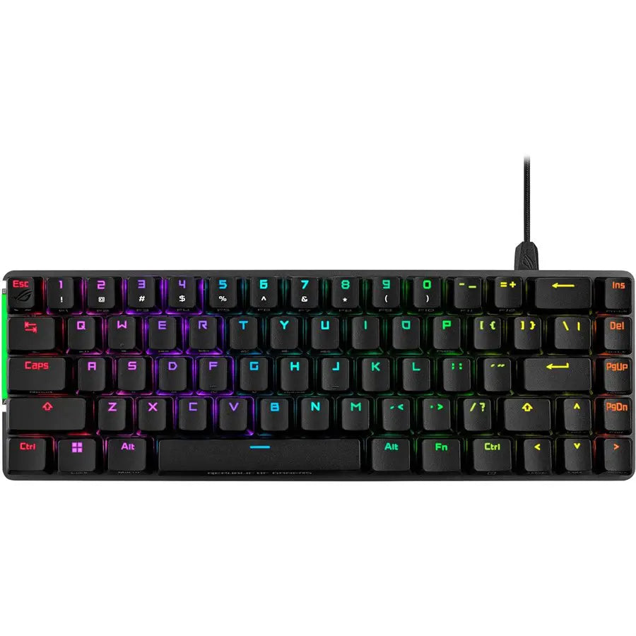 Asus ROG Falchion Ace 65% RGB Compact Gaming Mechanical Keyboard | M602 FALCHION ACE/NXRD/BLK/US/PBT Black Red Switch