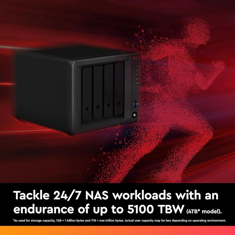 Western Digital WD Red SN700, Internal Solid State Drive, 4TB, Gen3 PCIe, M.2 2280, Up To 3,400MB/s, WDS400T1R0C