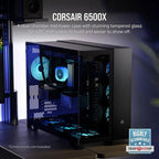 Corsair 6500X Mid-Tower Dual Chamber PC Case - Black