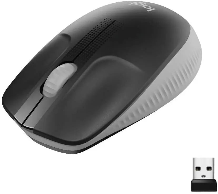Logitech M190 Full-Size Wireless Mouse - Mid Grey - 910-005913