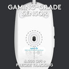 Logitech G102 Lightsync Gaming Mouse | White | 910-005803