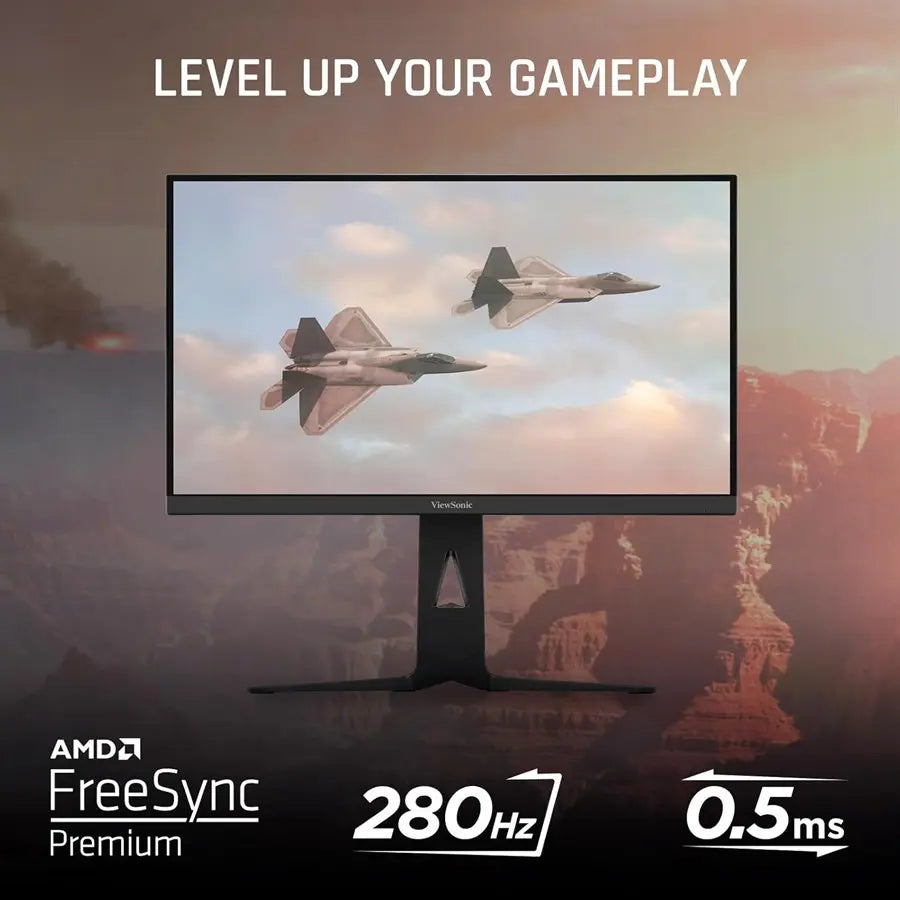 ViewSonic XG2536 24.5" 1080p 0.5ms 280Hz IPS Gaming Monitor, AMD FreeSync™ Premium, HDR10