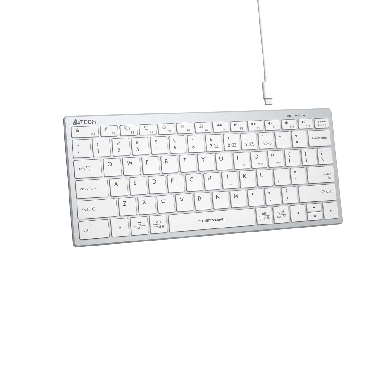 A4TECH FBX51C Keyboard White color_white