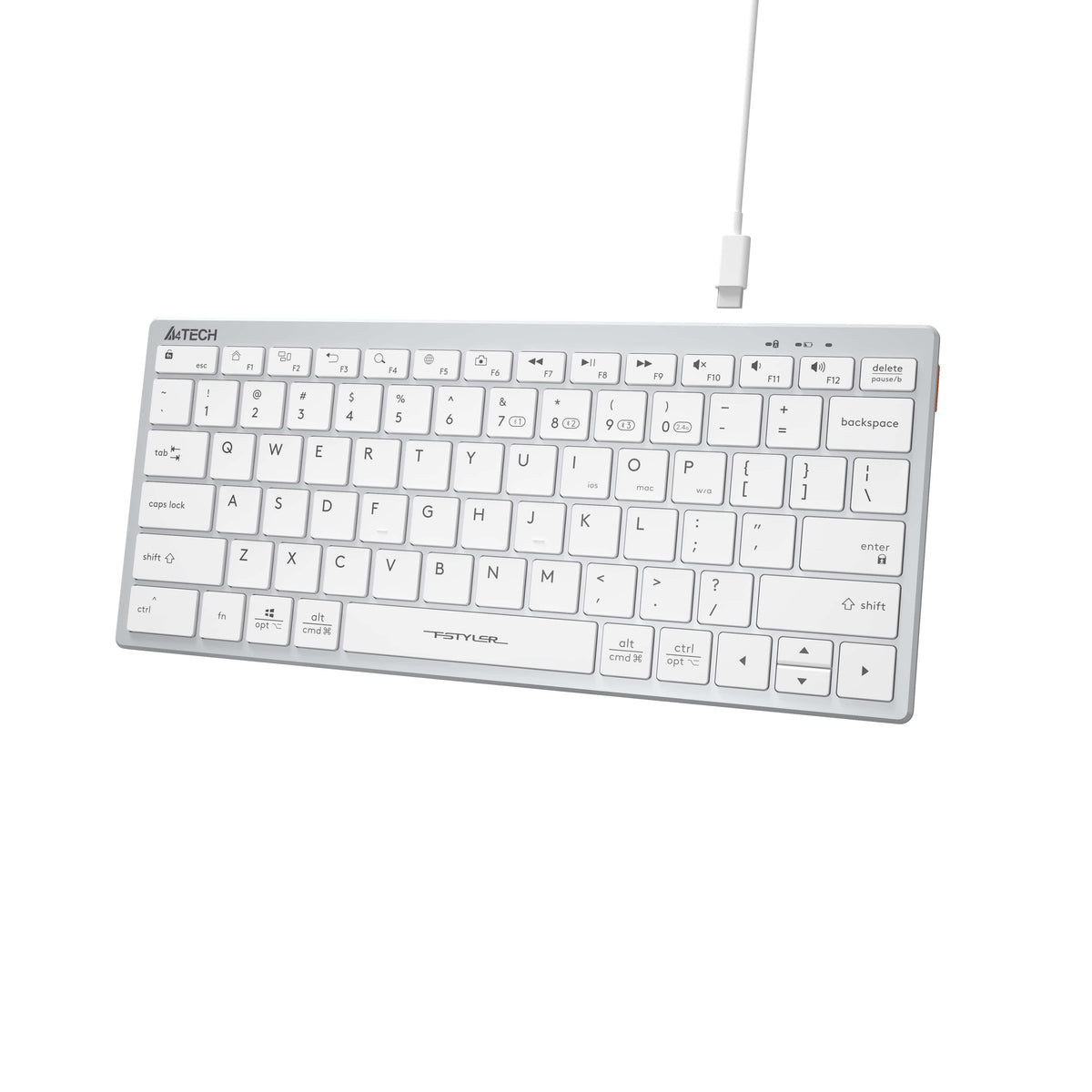 A4TECH FBX51C Keyboard White color_white