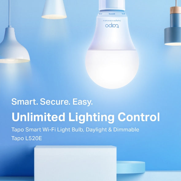 Tapo L520E Smart WiFi Light Bulb, Daylight & Dimmable