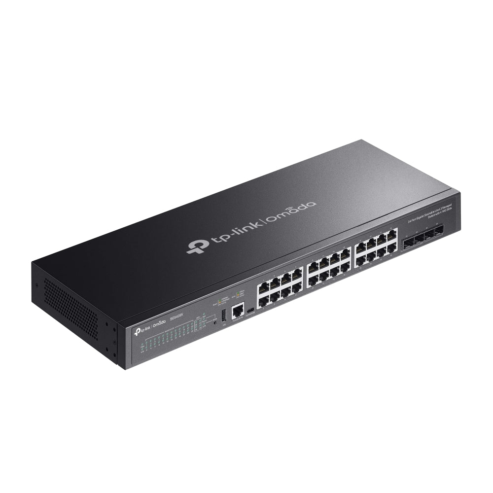 SG5428X Omada 24-Port Gigabit Stackable Lite L3 Managed Switch with 4× 10G Slots