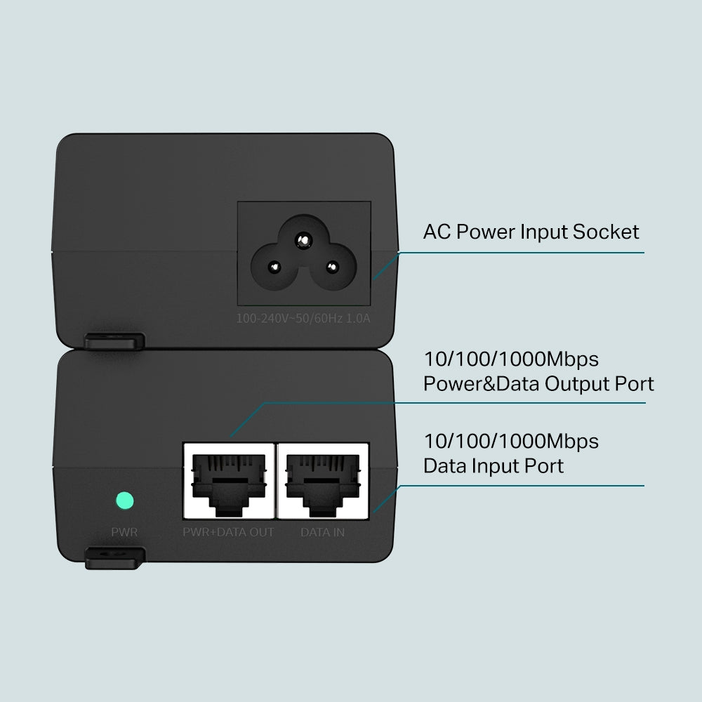 TL-POE160S PoE+ Injector