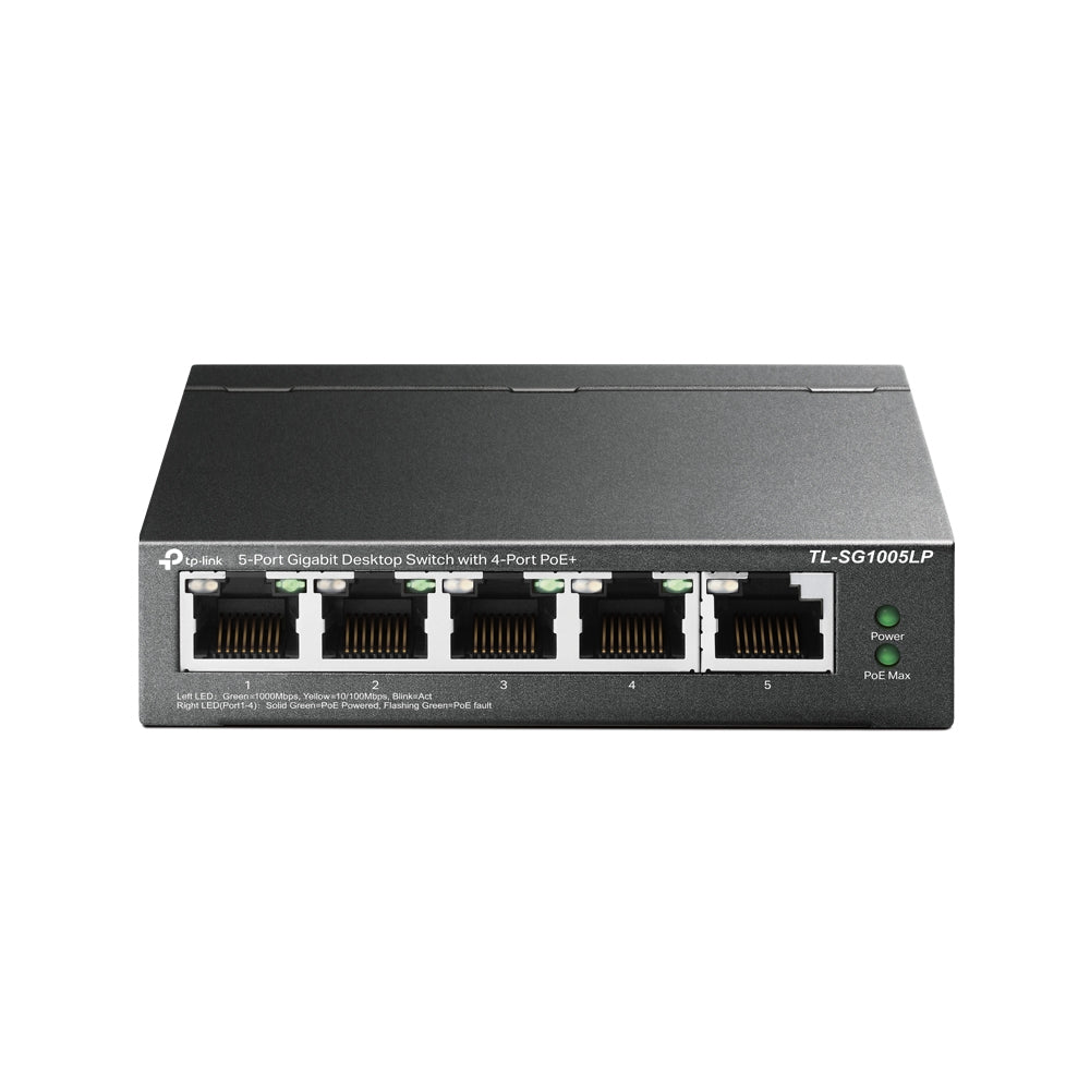 TL-SG1005LP 5-Port Gigabit Desktop Switch with 4-Port PoE+