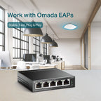 TL-SG1005LP 5-Port Gigabit Desktop Switch with 4-Port PoE+