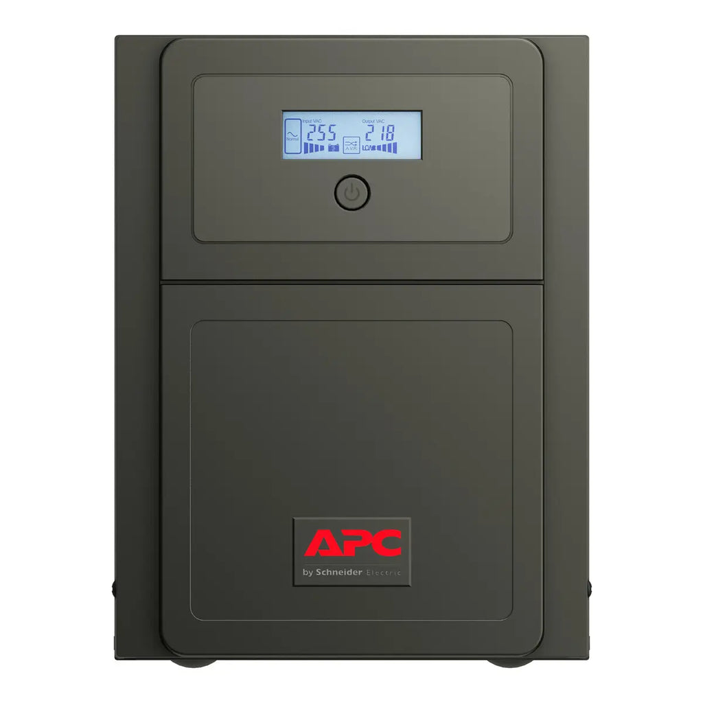APC Easy UPS SMV 750VA Uninterruptible Power Supply, 750VA/525W Line Interactive Pure Sine Wave, AVR, LCD, 230V, 4 Universal Outlets