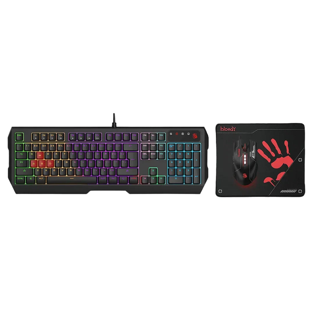 Bloody B1700 Gaming Desktop B140N+ES7+BP-50M USB Black, US Layout