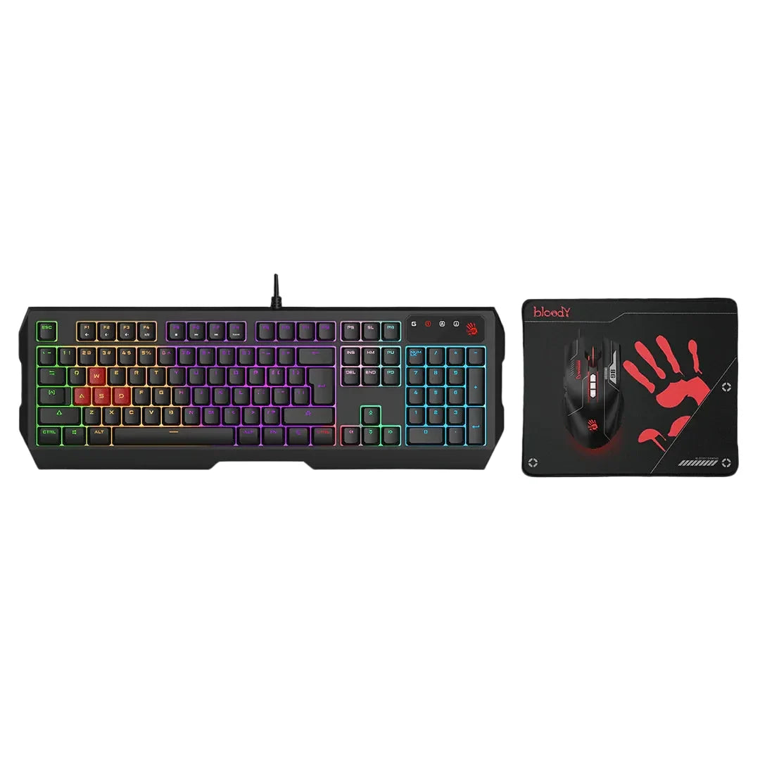 Bloody B1700 Gaming Desktop B140N+ES7+BP-50M USB Black, US Layout