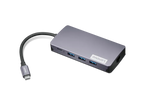Lenovo 150 USB-C Travel Dock, USB-C DP Alt-Mode, Up To 100W Charging, HDMI And VGA, 3 x USB-A, SD And TF Card Readers, RJ45 Gigabit Ethernet