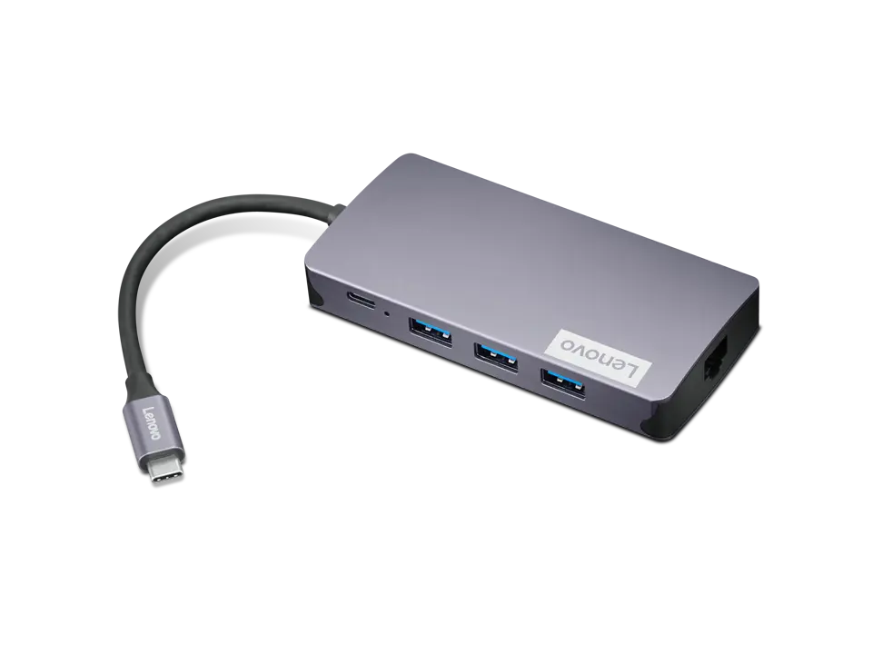 Lenovo 150 USB-C Travel Dock, USB-C DP Alt-Mode, Up To 100W Charging, HDMI And VGA, 3 x USB-A, SD And TF Card Readers, RJ45 Gigabit Ethernet