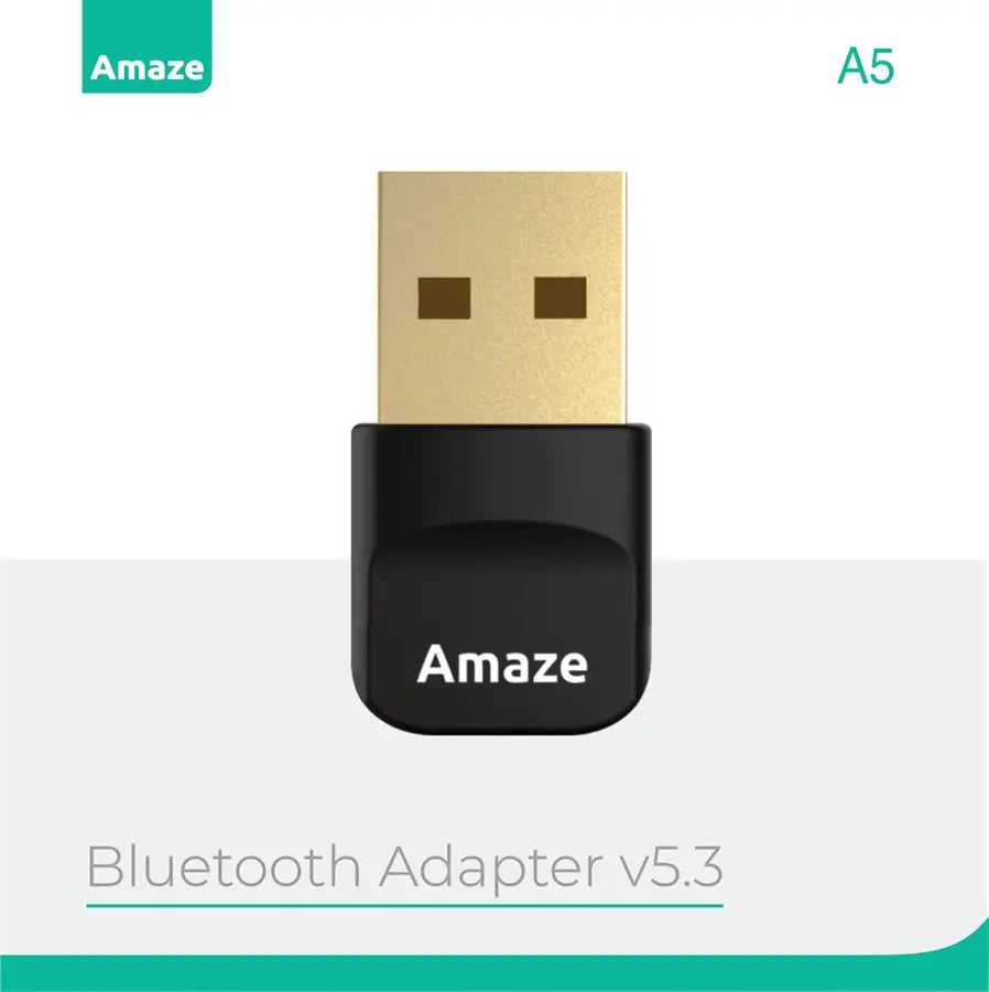 Amaze Bluetooth Adapter, Bluetooth V5.3, Up To 20 Meters, 2.4GHz, A5