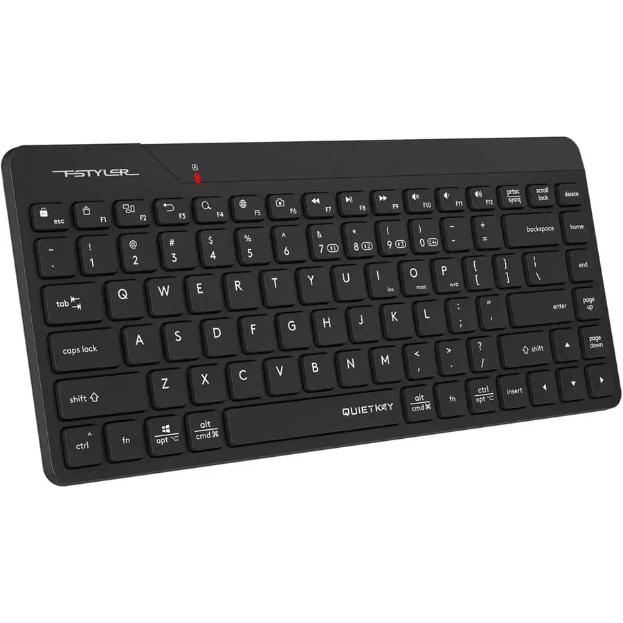 A4Tech FBK22 AS Keyboard, Bluetooth And 2.4G, Up To 4 Devices, Quiet Key, System Swap, Black