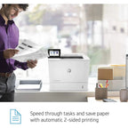 HP LaserJet Enterprise M611DN Monochrome Printer, 65ppm, 1200x1200dpi, Auto Duplex, USB-B Ethernet