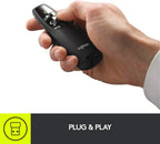 Logitech R400 Wireless Laser Presentation Remote, 50ft, USB
