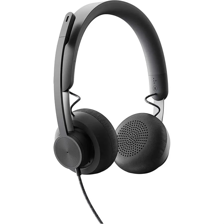 Logitech Zone Wired Headset UC Version 981-001097, USB-A and USB-C, 40mm Drivers, Noise-Canceling Mic, Premium Audio for Calls and Music
