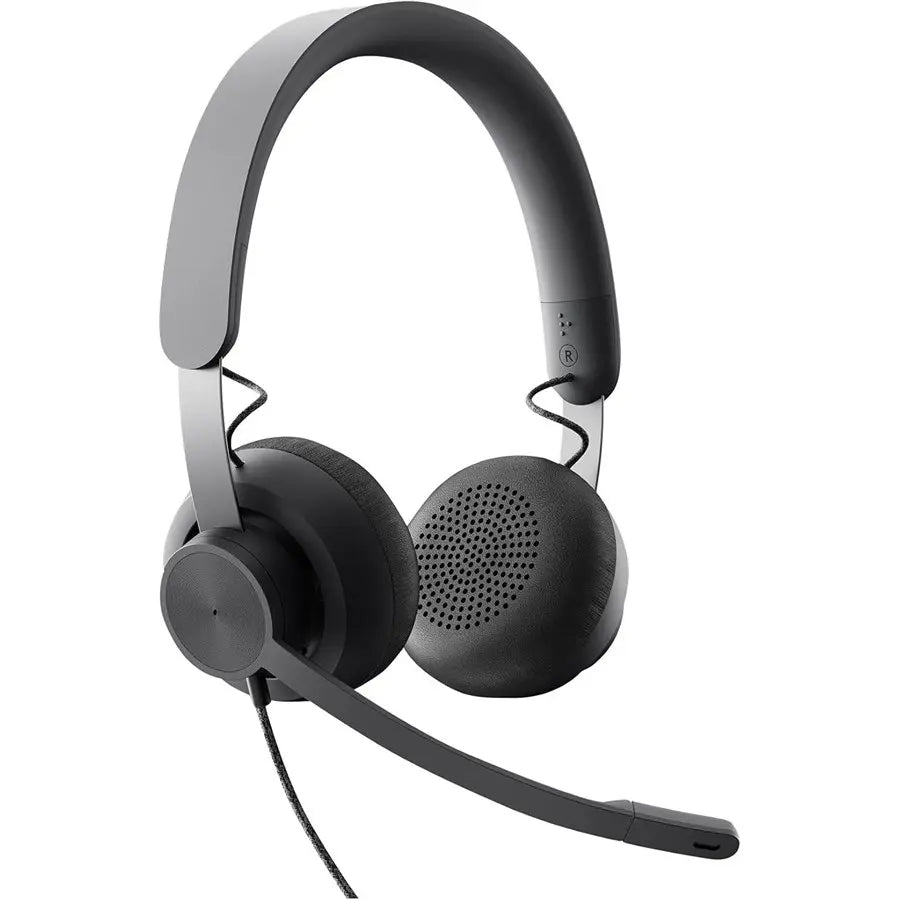 Logitech Zone Wired Headset UC Version 981-001097, USB-A and USB-C, 40mm Drivers, Noise-Canceling Mic, Premium Audio for Calls and Music