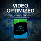 Seagate SkyHawk Surveillance Hard Drive, 4TB, Sata III, 3.5', CMR, 256MB Cache, RV Sensors, ST4000VX016