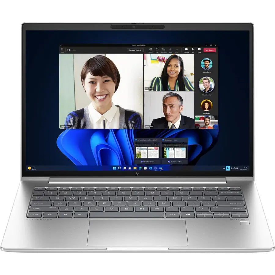HP EliteBook 640 14 inch G11 Notebook PC, Intel Core Ultra 5 125H, 8GB RAM 512GB SSD, Pike Silver Aluminum A75ZLPT (Official Warranty)