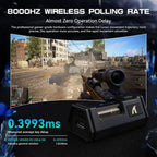 ATTACK SHARK R5 Ultra Carbon Fiber Wireless 8K PAW3950MAX Gaming Mouse, 39g Superlight, PAW3950MAX Sensor, 8000Hz Wireless Polling Rate, DPI Up To 42000, White