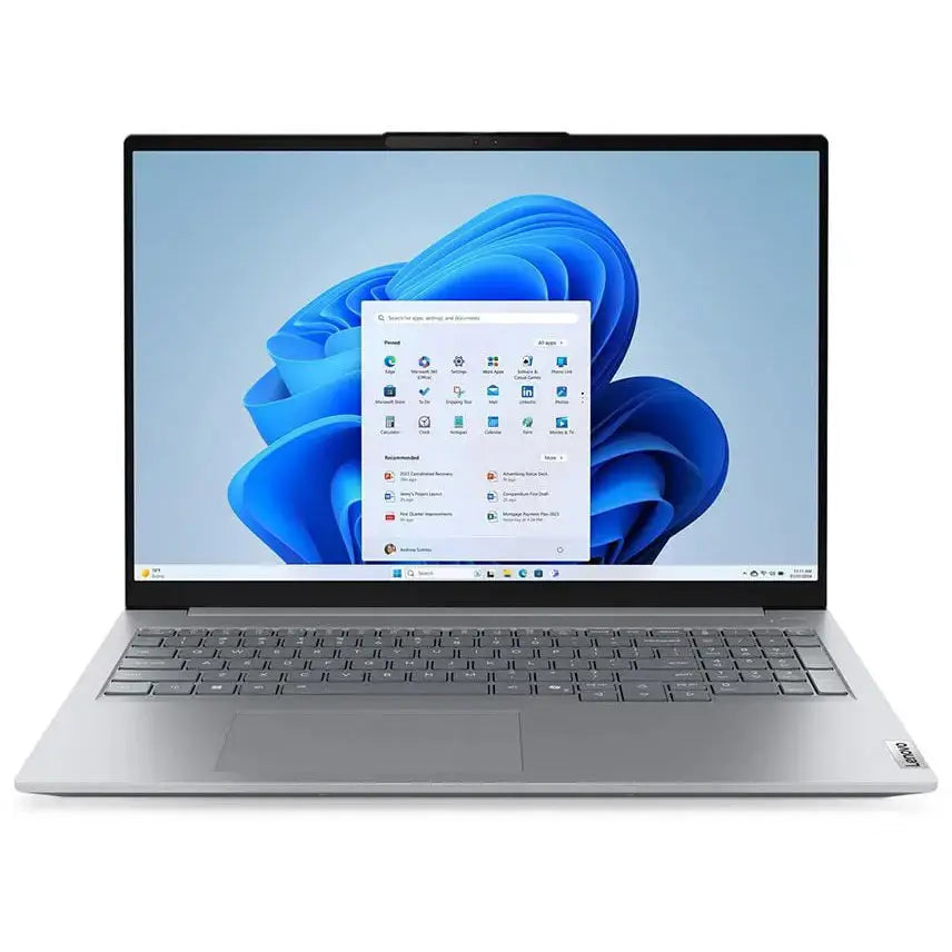 Lenovo ThinkBook 16 Gen 8 Business Laptop Intel Core Ultra 5 225U 8GB RAM 512GB SSD 16' WUXGA IPS Wi-Fi 6E Backlit Fingerprint Reader Arctic Grey 21SK002LGQ (Official Warranty)