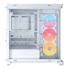 Corsair Frame 4500X LX-R RGB iCUE Link Panoramic Glass Mid-Tower PC Case, 3x120mm RGB Fans, White