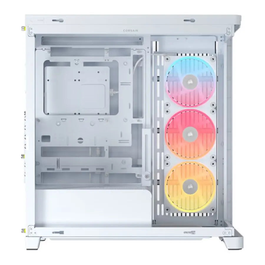 Corsair Frame 4500X LX-R RGB iCUE Link Panoramic Glass Mid-Tower PC Case, 3x120mm RGB Fans, White