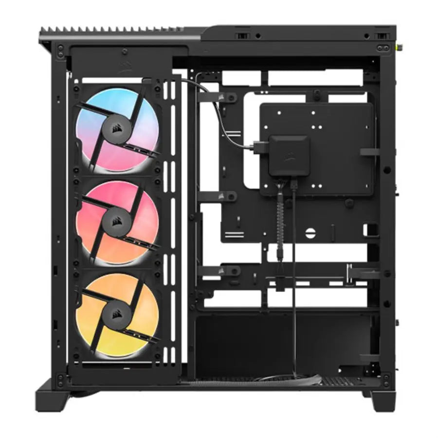 Corsair Frame 4500X LX-R RGB iCUE Link Panoramic Glass Mid-Tower PC Case, Dual 360mm Radiator Support, 3x120mm RGB Fans, Black