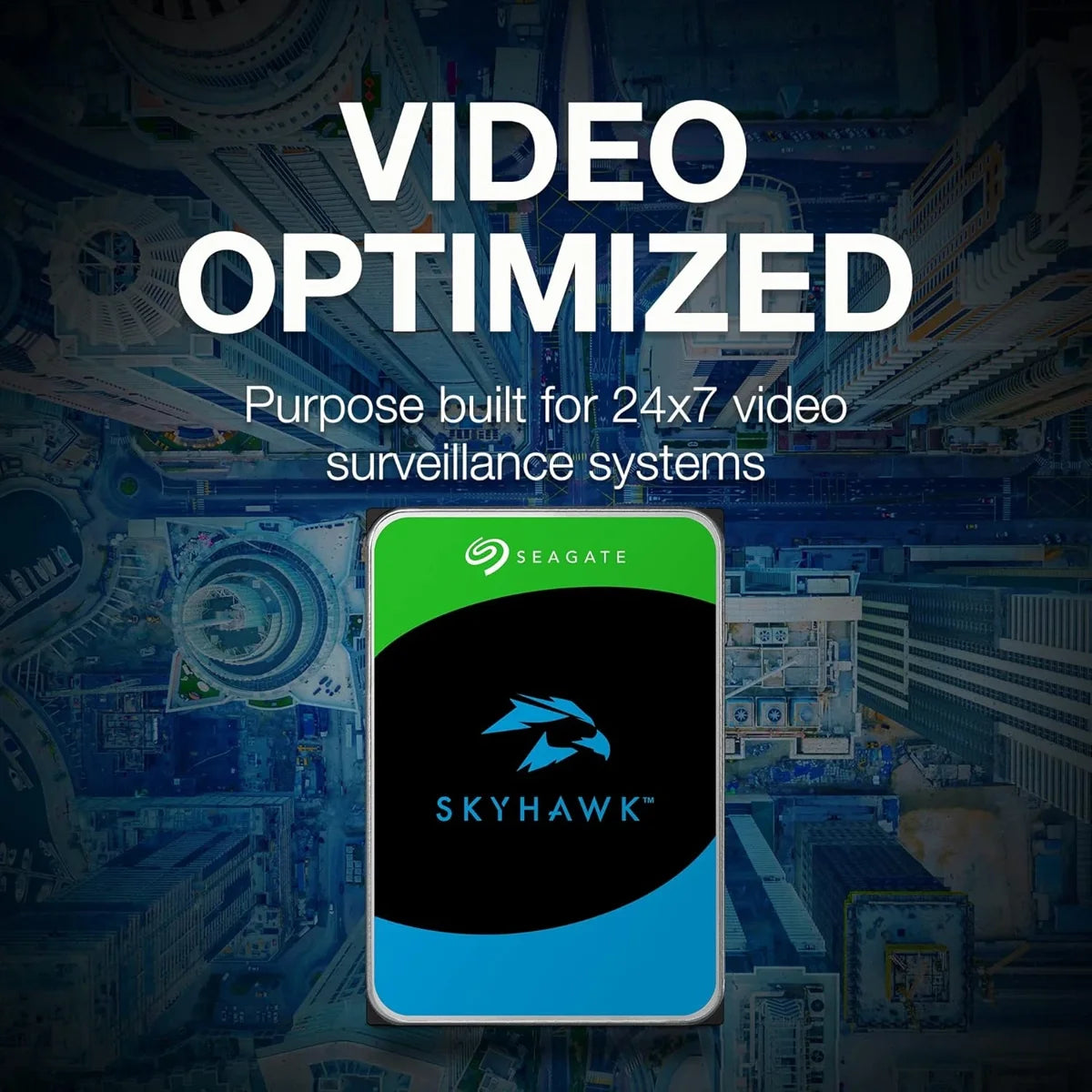 Seagate SkyHawk, 6TB, Surveillance Internal Hard Drive HDD, 3.5 Inch, SATA 6GB/s, 256MB Cache, ST6000VX001