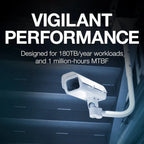Seagate SkyHawk, 6TB, Surveillance Internal Hard Drive HDD, 3.5 Inch, SATA 6GB/s, 256MB Cache, ST6000VX001