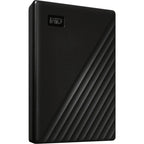 WD My Passport Portable Hard Drive, 4TB, USB 3.0, Black, WDBPKJ0040BBK