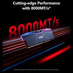 Lexar ARES Gen2 RGB DDR5 RAM, 32GB 2x16GB, 8000MT/s, Intel XMP 3.0, CL38-48-48-100, 1.45V, LD5U16G80C38BR-RGD